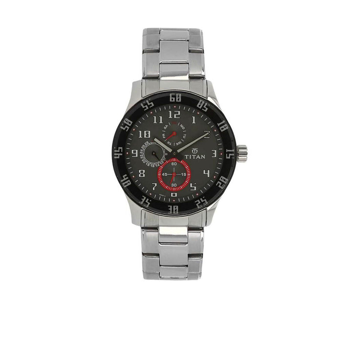Titan Octane Grey Dial Multifunction Watch for Men 1632SM02