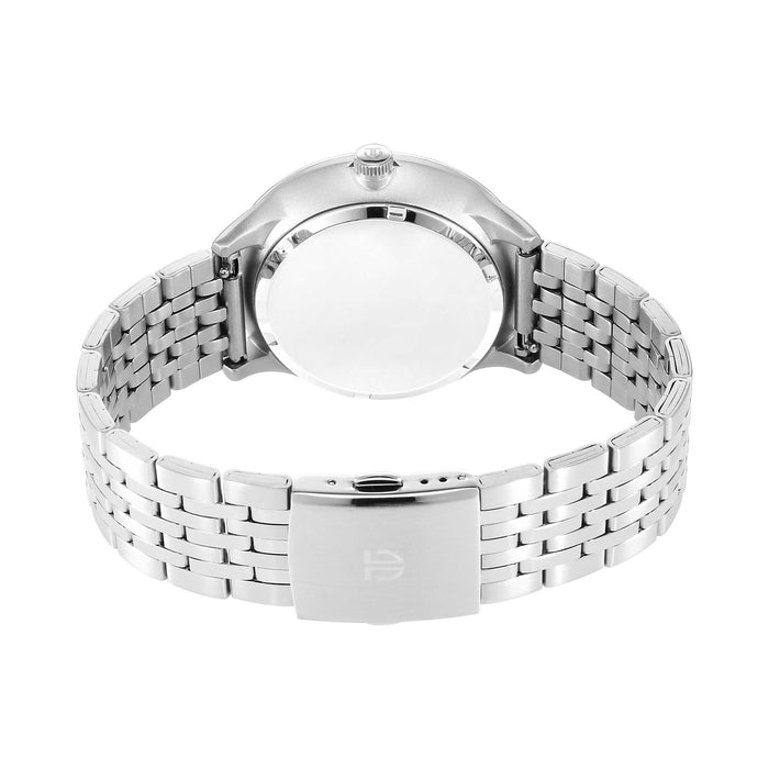 Titan pink dial stainless steel watch for man 10023SM01