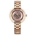 Titan Purple Abstract Quartz Analog Rose Gold Stainless Steel Strap for Women 95231WM01