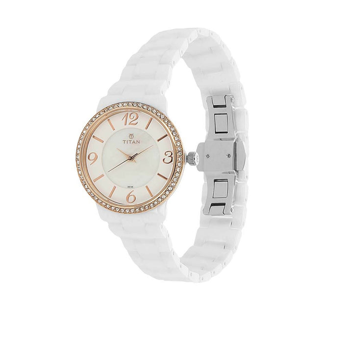 Titan Purple Analog Watch for Women 95017KC01