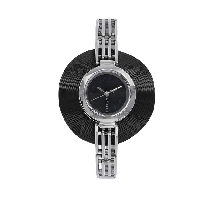 Titan Purple Black Dial Analog Watch for Women 2504SM02