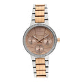 Titan Purple Whimsy Golden Dial Multifunction Watch for Women 95058KM01