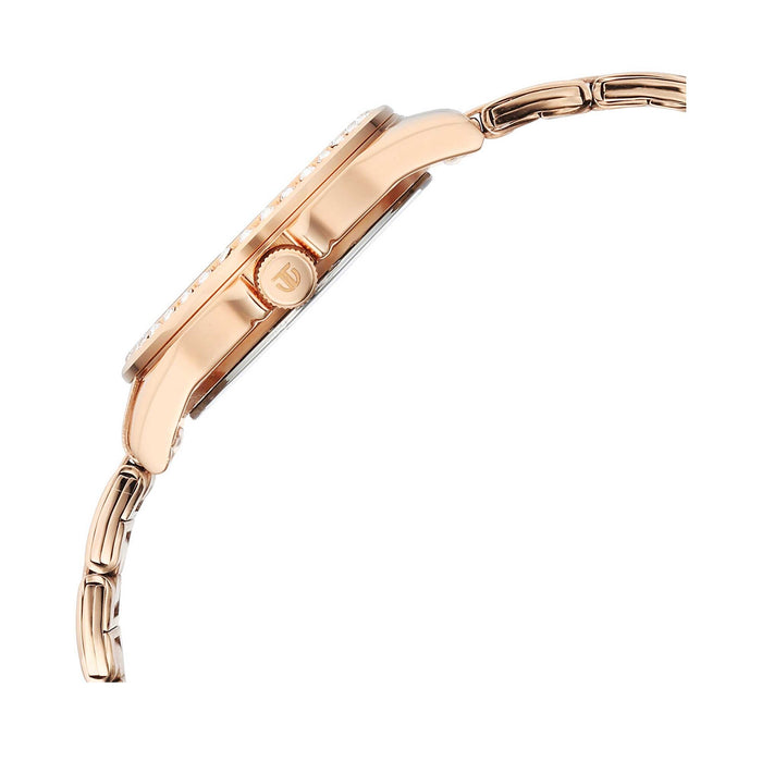 Titan Quartz 9798WM05 Pink Dial Stainless Steel Strap Women Watch 9798WM05