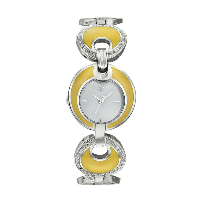 Titan Quartz Analog Silver Dial Stainless Steel Strap Watch for Women 9821SM05