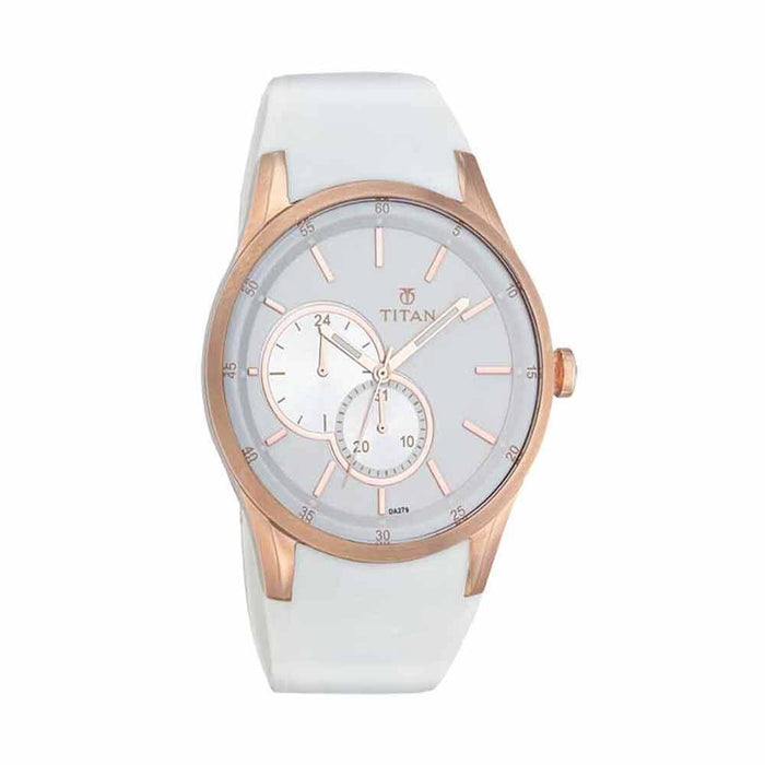 Titan Quartz Multifunction Silver Dial Watch for Men