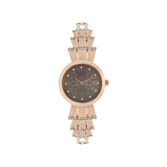 Titan Raga Aurora Grey Dial Analog Watch for Women 95044WM01