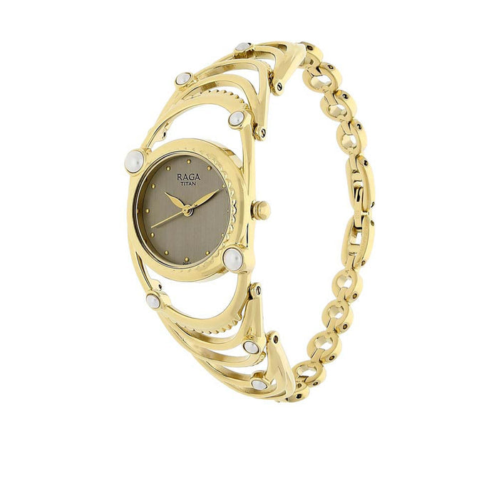 Titan Raga Aurora Grey Dial Analog Watch for Women 95049YM01