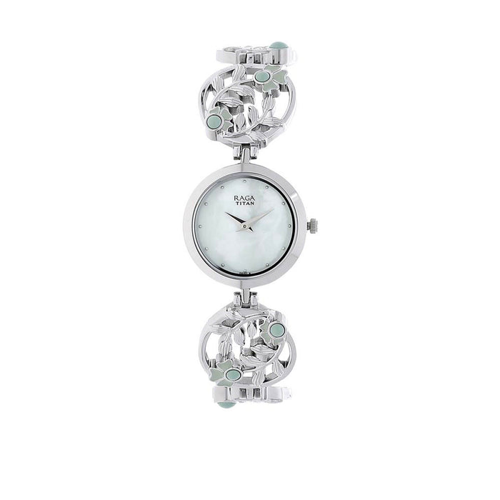 Titan Raga Green Dial Analog Watch for Women 2540SM05