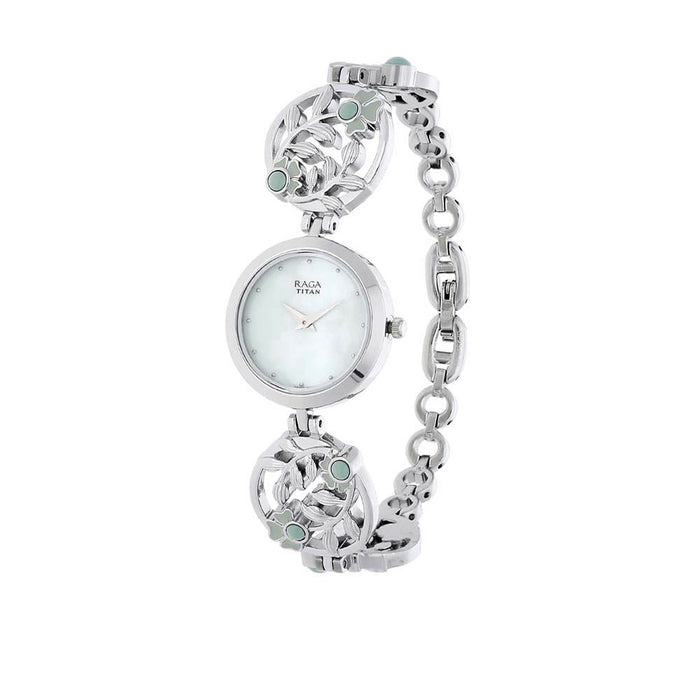 Titan Raga Green Dial Analog Watch for Women 2540SM05