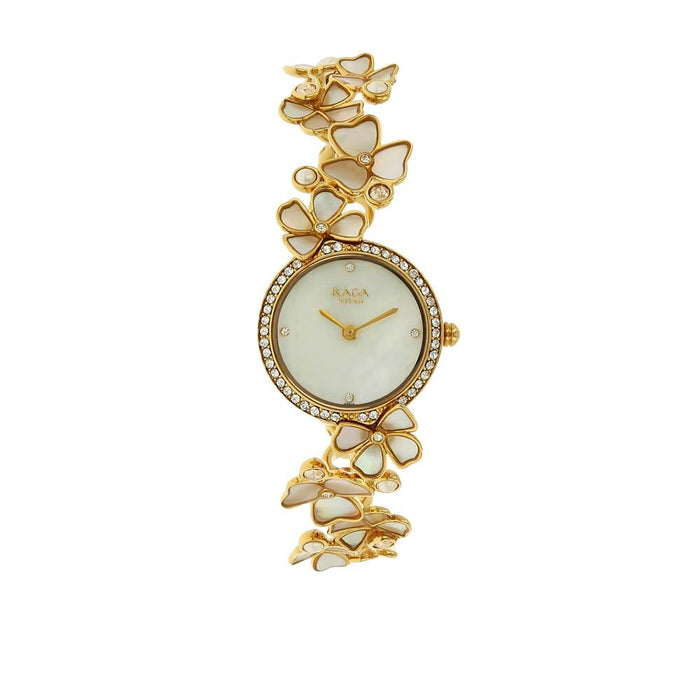 Titan Raga Mother of Pearl Dial Analog Watch for Women 95030YM01