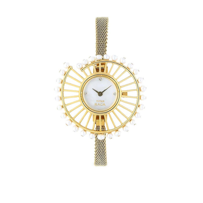 Titan Raga Mother of Pearl Dial Analog Watch for Women 9970YM01