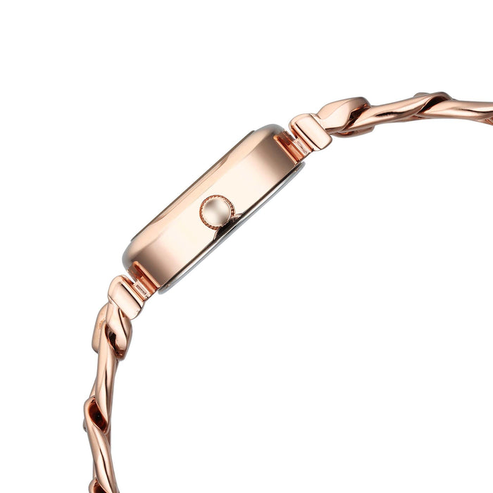 Titan Raga Showstopper Quartz Analog Rose Gold Dial Metal Strap Watch For Women 95302WM01