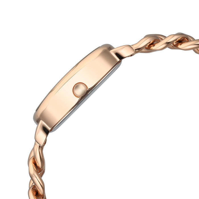 Titan Raga Showstopper Quartz Analog Rose Gold Dial Metal Strap Watch For Women 95309WM01