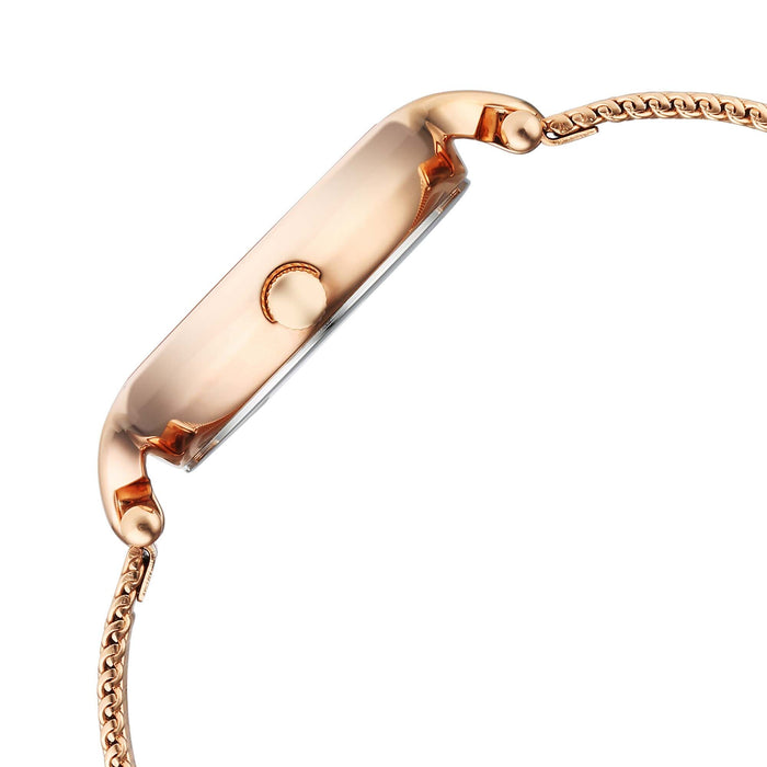 Titan Raga Showstopper Quartz Analog Rose Gold Dial Metal Strap Watch For Women 95268WM01