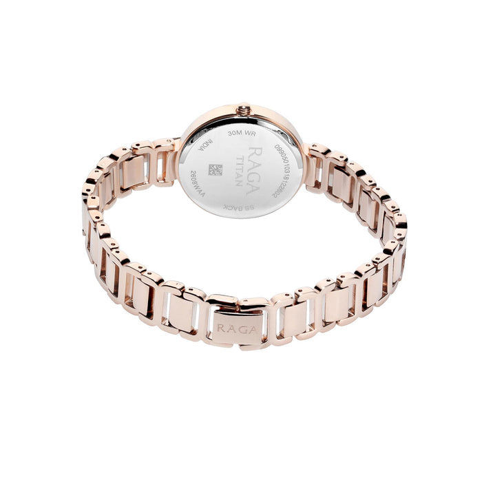 Titan Raga Viva Analog Rose Gold Dial Women's Watch-NL2608WM01/NR2608WM01