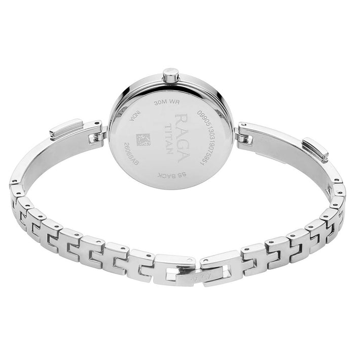 Titan Raga Viva Mother of Pearl Dial Metal Strap Watch 2606QM01