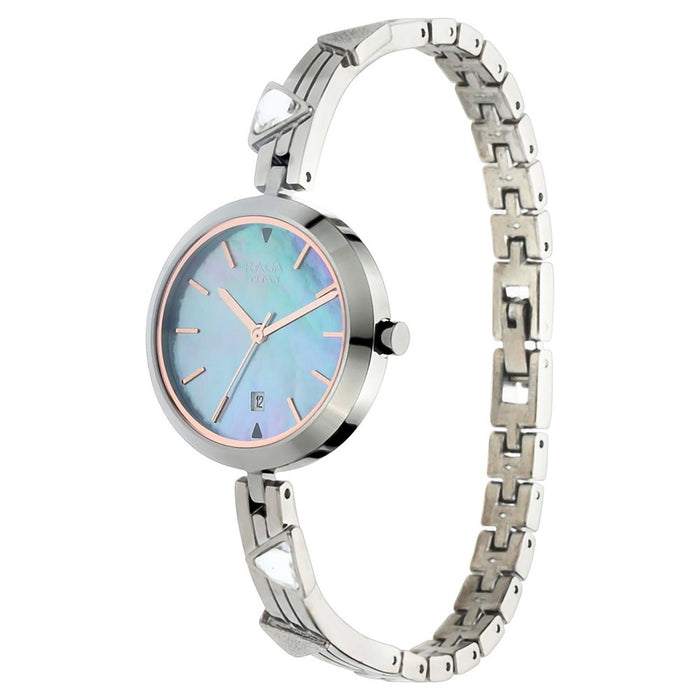 Titan Raga Viva Mother of Pearl Dial Metal Strap Watch 2606SM03