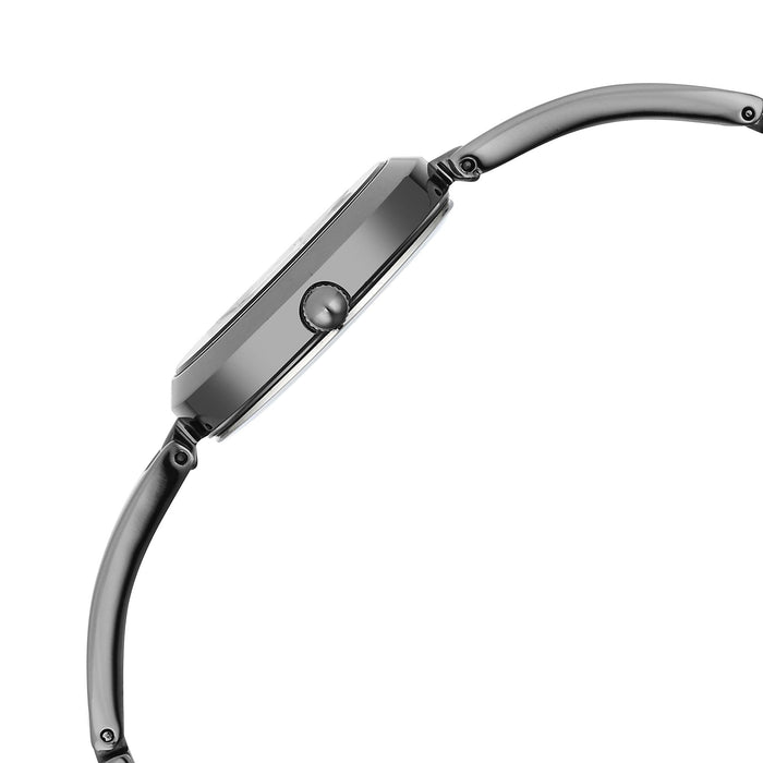 Titan Raga Viva Quartz Analog Black Dial Grey Metal Strap Watch for Women 2606QM04