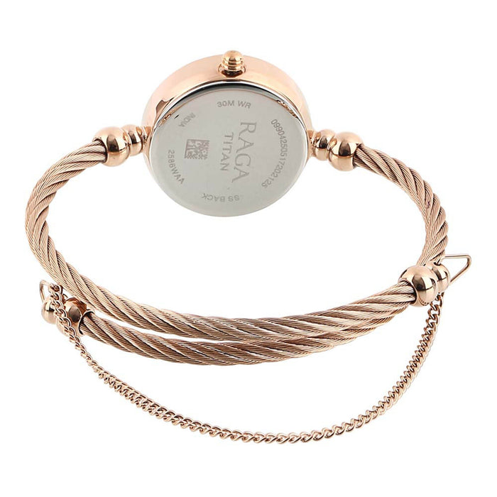 Titan Raga White Dial Analog Watch for Women 2586WM01