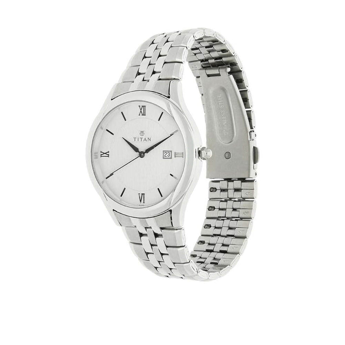 Titan Silver Dial Analog Watch for Men 1494SM01