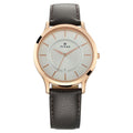 Titan Silver Dial Leather Strap Watch 1825WL01