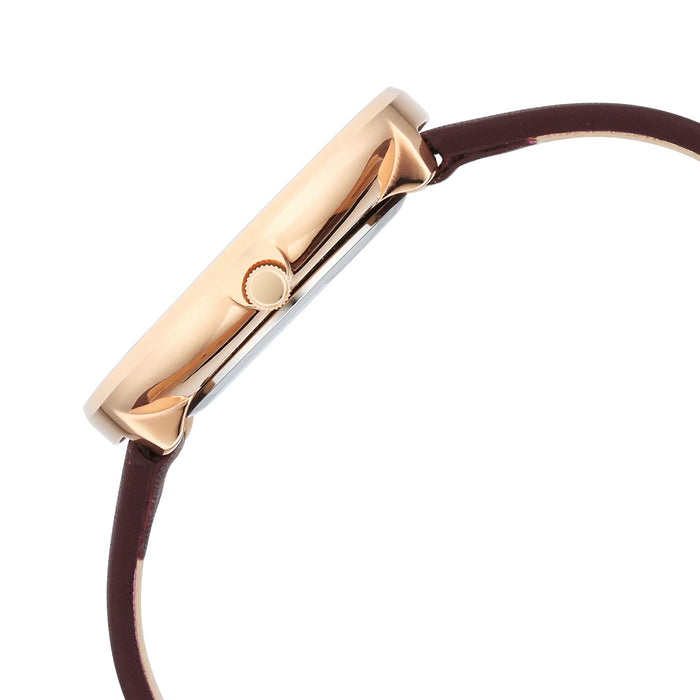 Titan Stackables Quartz Analog Brown Dial Leather Strap Watch For Women 2718WL01
