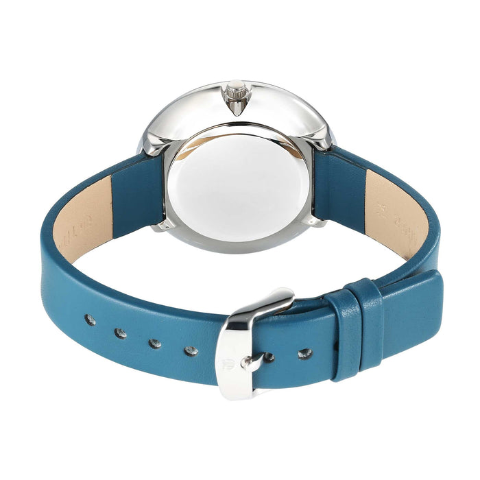 Titan Stackables Quartz Analog White Dial Leather Strap Watch For Women 2718SL01