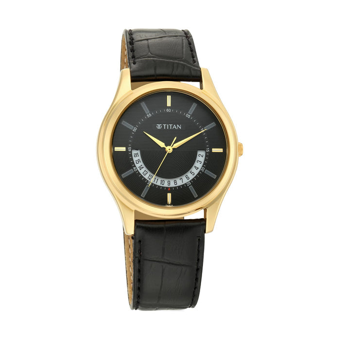 Titan Titan Lagan collection Analog Black Dial Men's Watch 1713YL01/NN1713YL01