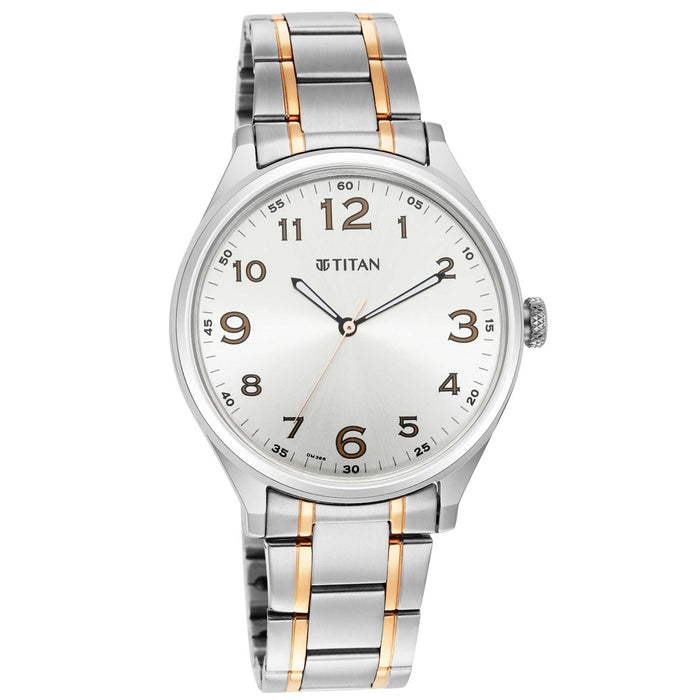 Titan Trendsetters Silver White Dial, bracelet
