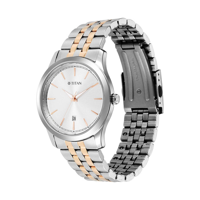 Titan Trendsetters Silver White Dial