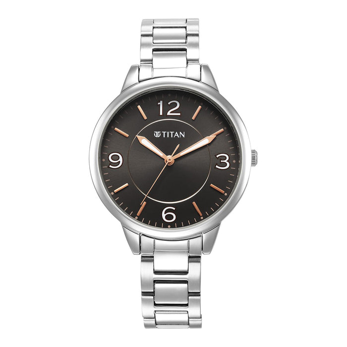Titan Urban Anthracite Dial Analog Metal Strap watch for Women 2617SM08