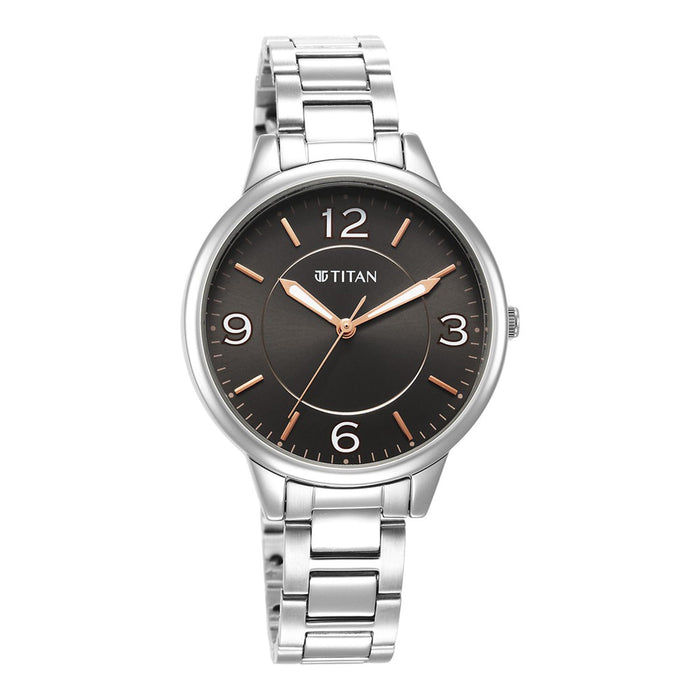 Titan Urban Anthracite Dial Analog Metal Strap watch for Women 2617SM08