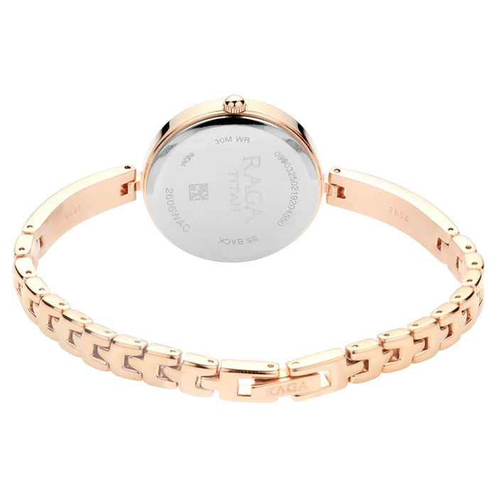 Titan Viva Analog Rose Gold Dial Women's Watch-2606WM05