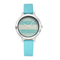 Titan Watch for Women, Quartz Movement, Analog Display, Blue Leather Strap-NR6217SL02, Blue, casual