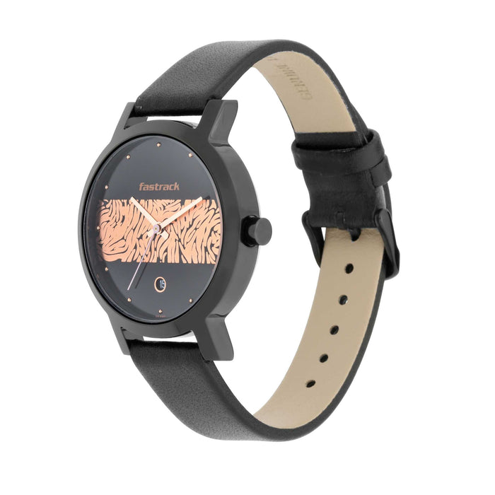 Titan Watches for Women (T6222NL01), Black, strap