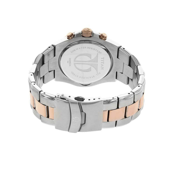 Titan White Dial Analog Watch 9308KM01