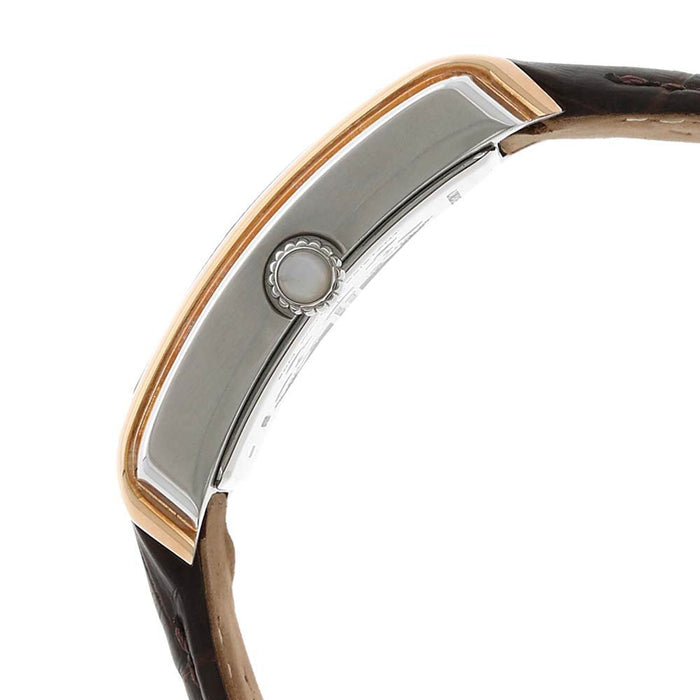 Titan White Dial Leather Strap Watch 1662KL01