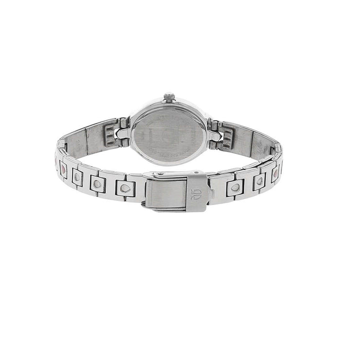 Titan White Dial Stainless Steel Strap Watch 2468SM05