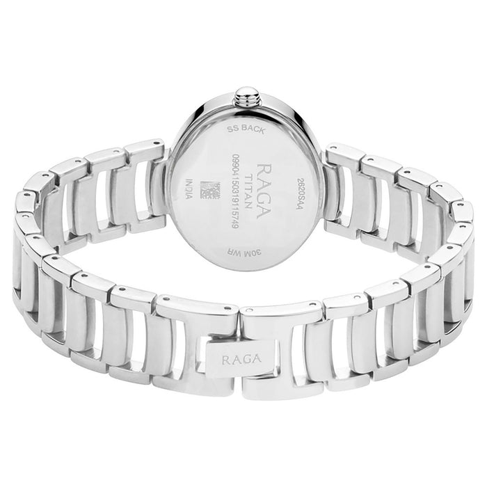 Titan Women's Quartz Watch with Analog Display and Metal Bracelet 2620SM01