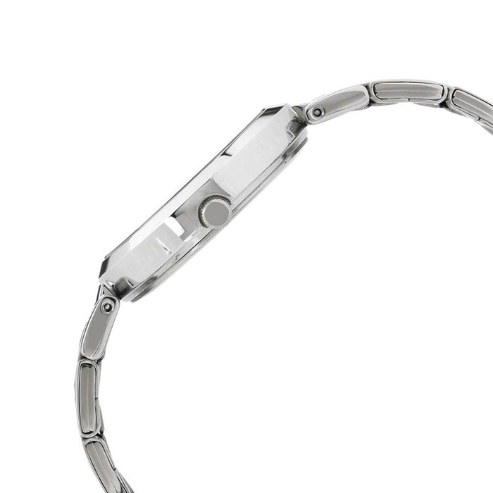 Titan Workwear 2480SM08 Stainless Steel Band Round Analog Watch for Women - Silver, bracelet