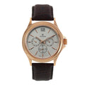 TITAN Workwear Men’s Chronograph Watch | Quartz, Water Resistant, Leather Band | Brown Band and White Dial