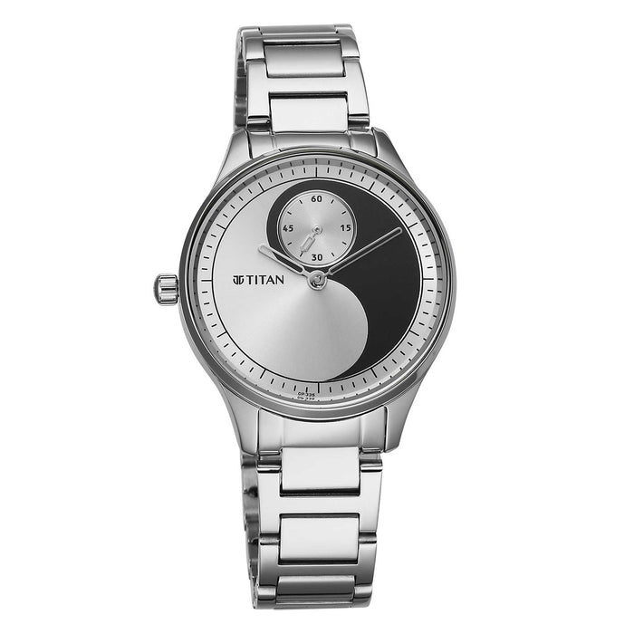 Titan Yin & Yang Black Dial Analog Stainless steel Strap Watch for Women 2670SM12