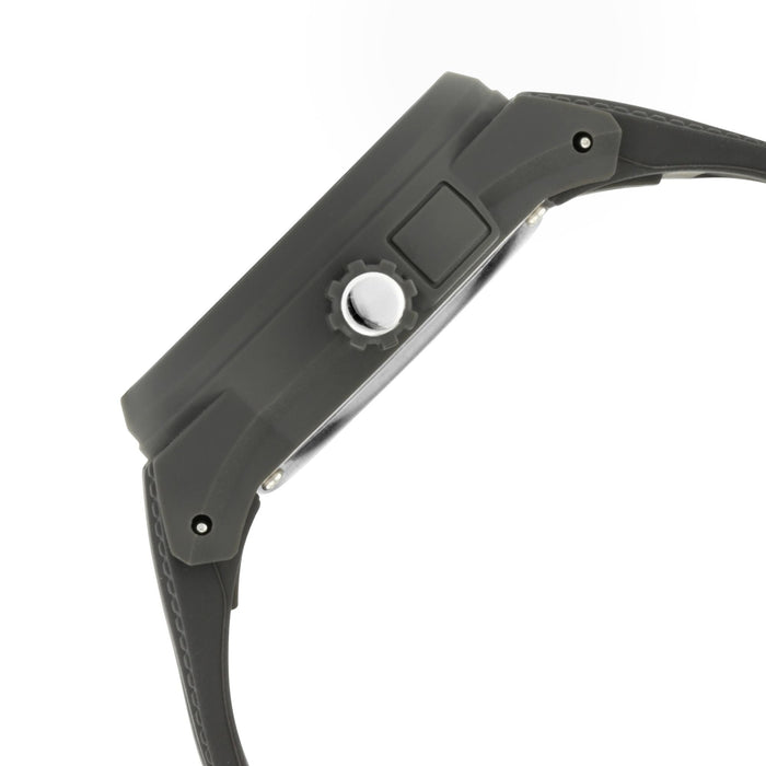 Trendies Dark Grey Dial Silicone Strap Watch