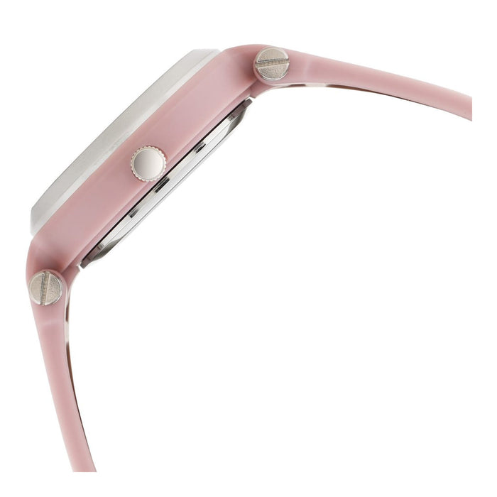 Trendies Pink Dial Silicone Strap Watch