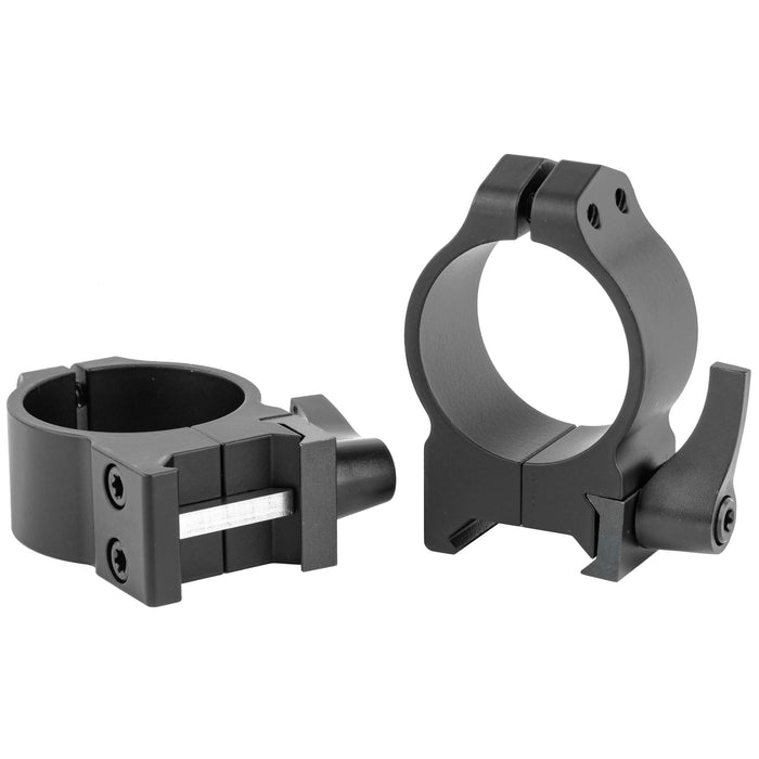 Warne Maxima 30mm Medium Quick Detach Scope Rings Rings in Black Matte - 2