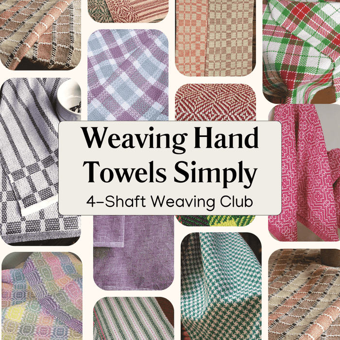 Weaving Hand Towels Simply Kit-of-the-Month Club for 4-Shaft Weaving