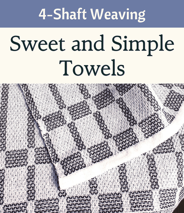 Weaving Hand Towels Simply Kit-of-the-Month Club for 4-Shaft Weaving