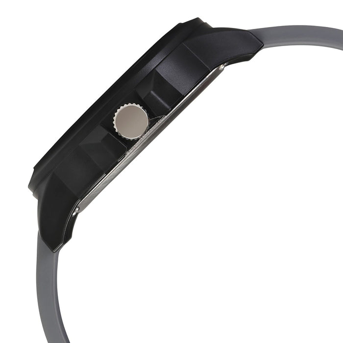Wicked Lines Grey Dial Grey Silicone Strap Watch 38024PP41