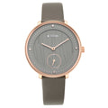Workwear Watch with Black Dial & Leather Strap