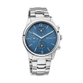 Workwear Watch with Blue Dial & Metal Strap